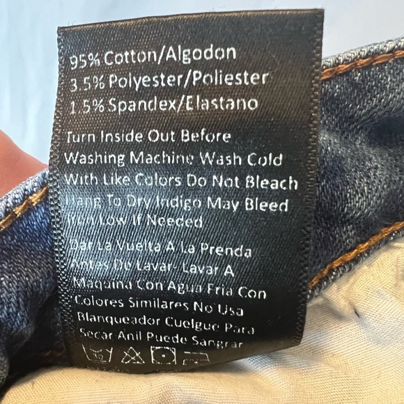 Women's Blue Distressed Jeans - Picture 6 of 6